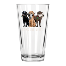 Load image into Gallery viewer, Labs Unlimited Pint Glass
