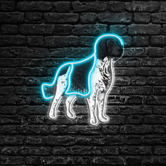 Large Münsterländer LED Neon Sign