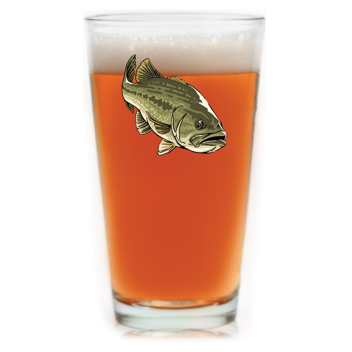 Largemouth Bass Pint Glass