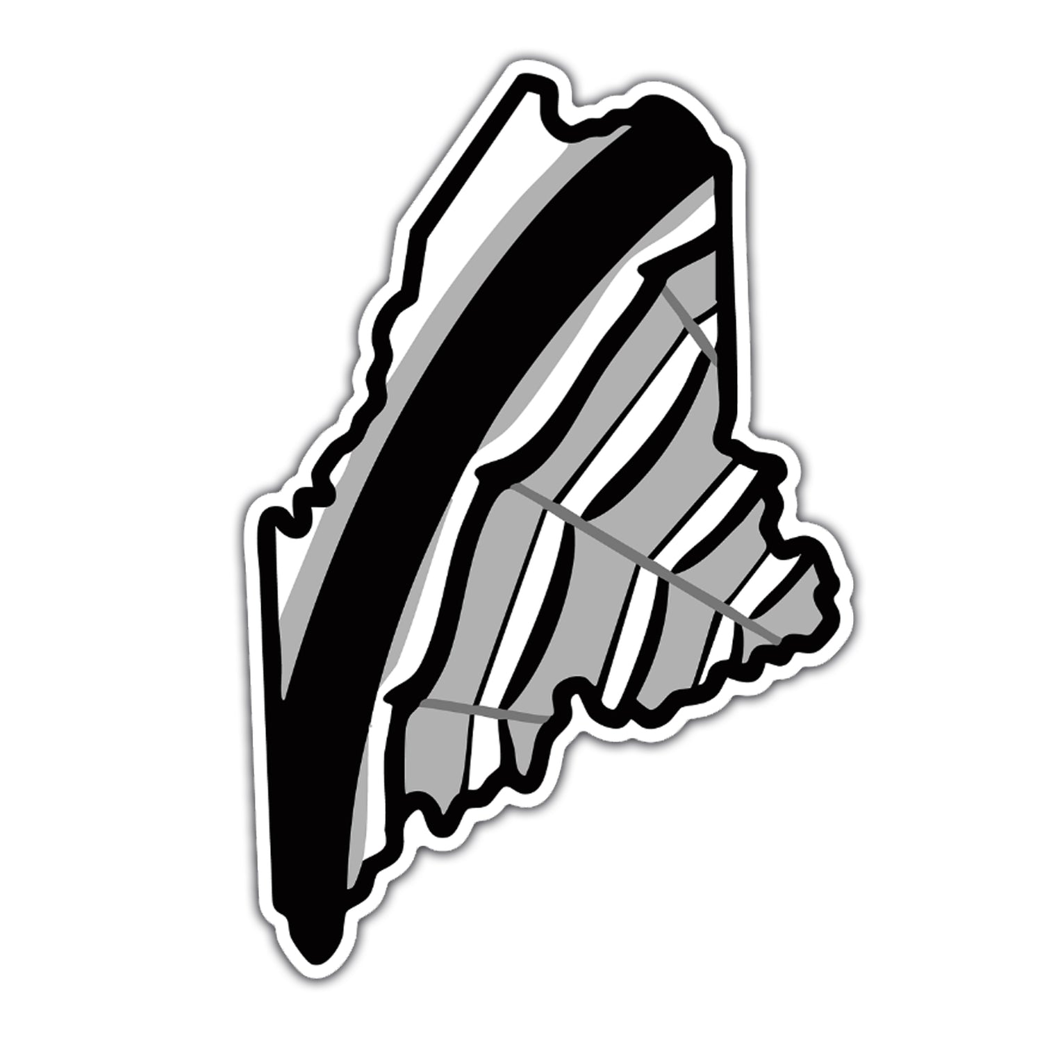 Maine Ruffed Grouse Decal Sticker