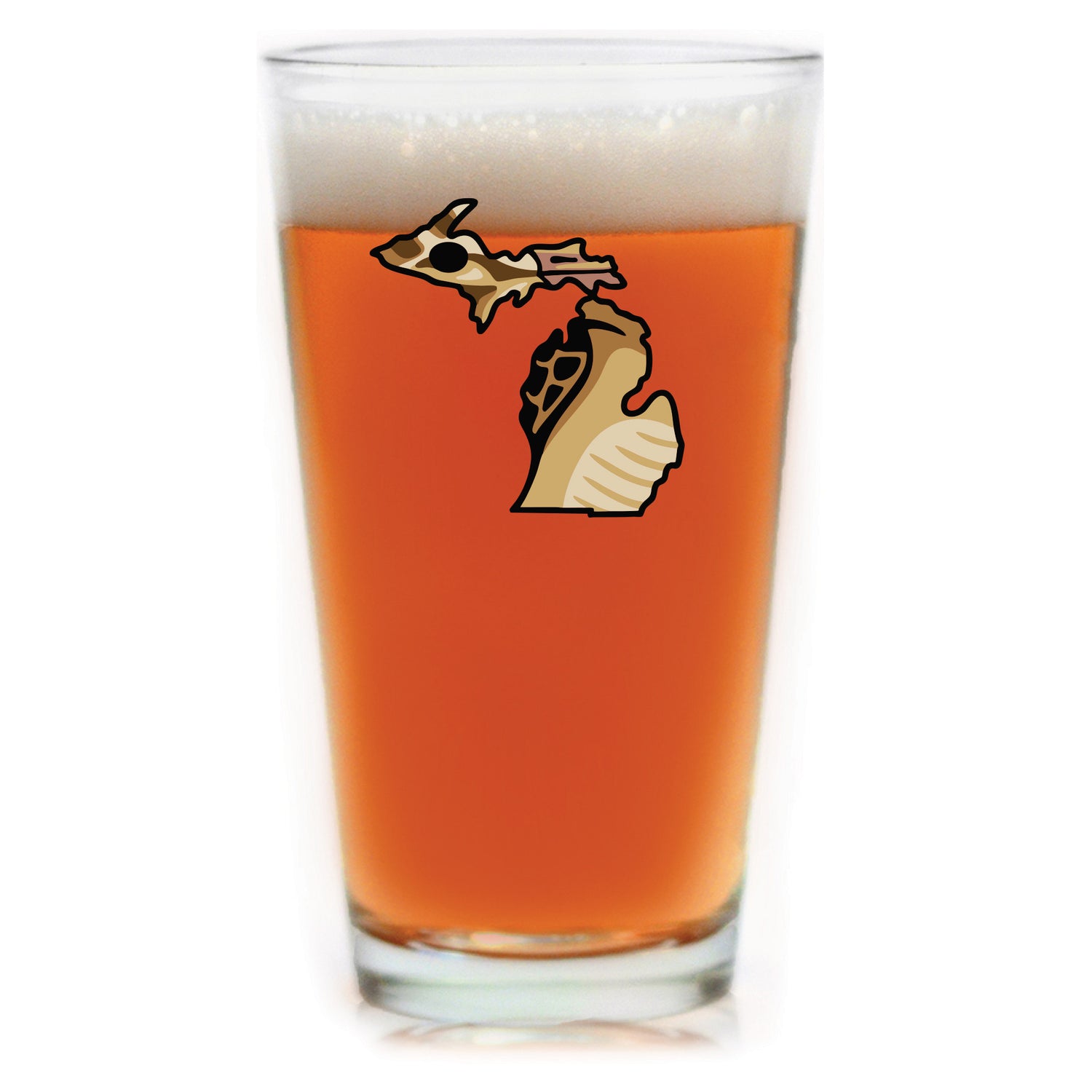 Michigan Woodcock Pint Glass