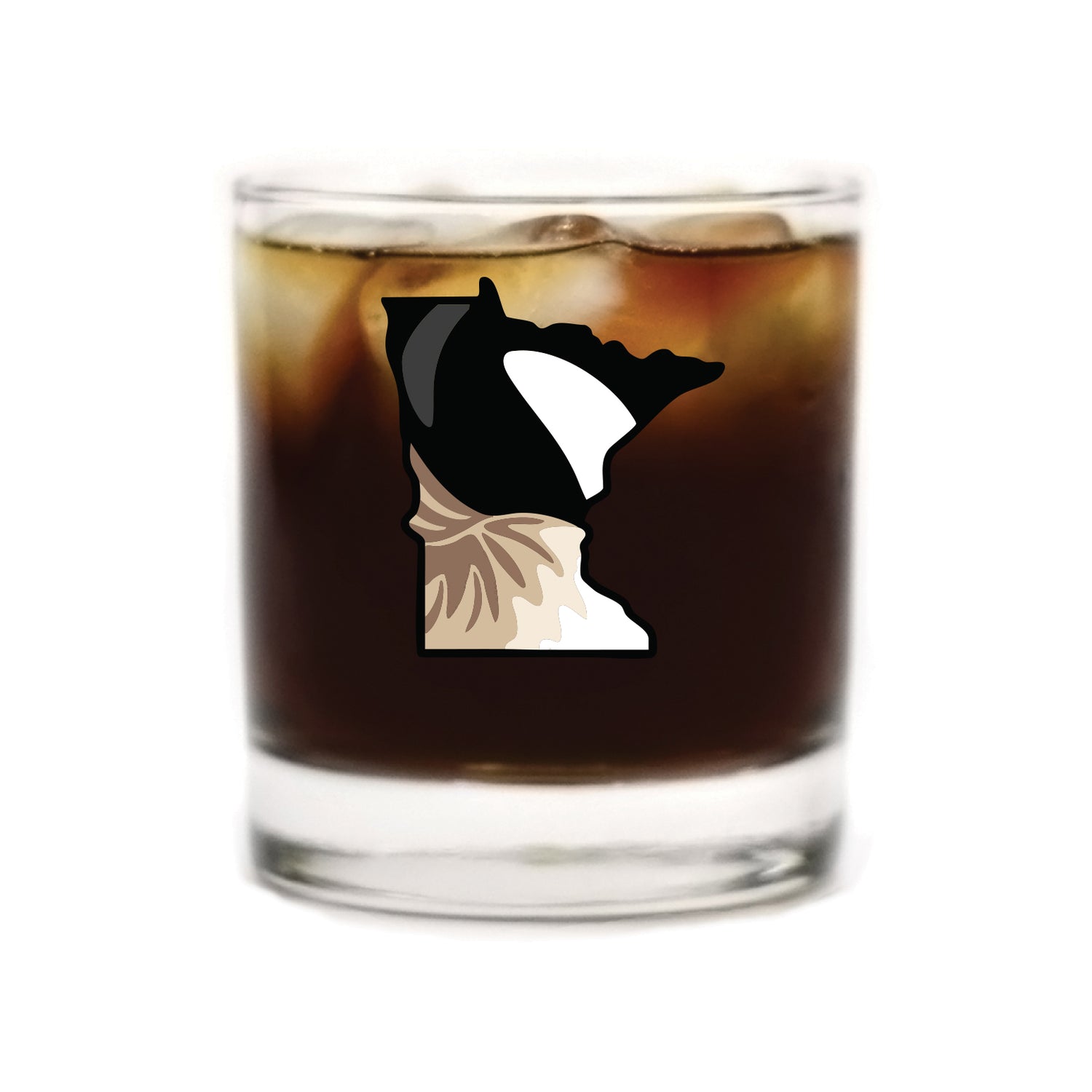 Minnesota Canada Goose Whiskey Glass