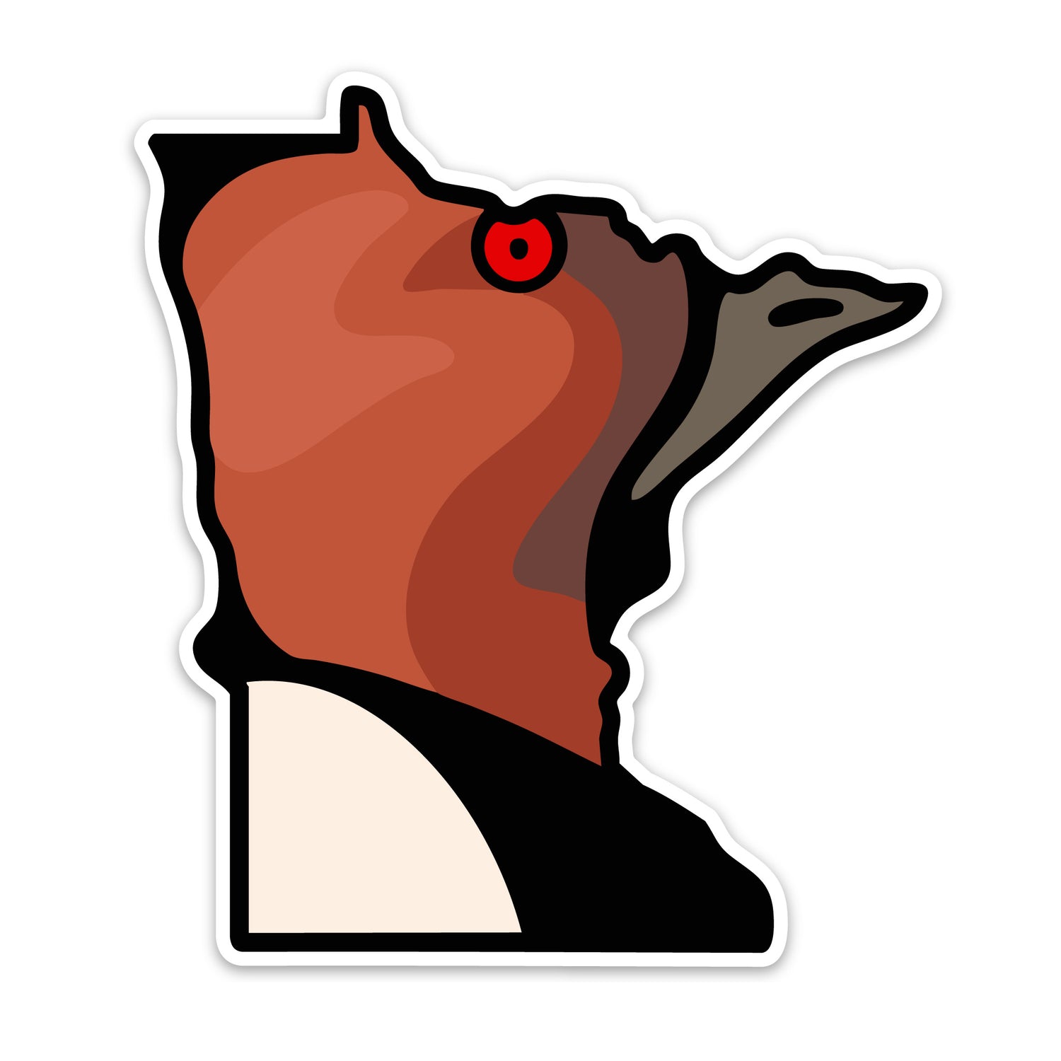 Minnesota Canvasback Decal Sticker