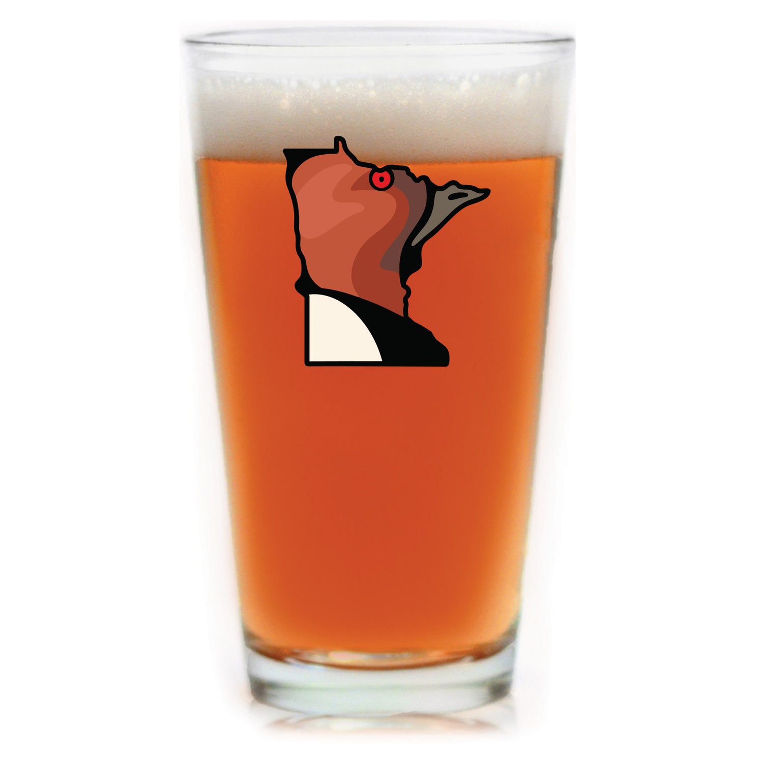 Minnesota Canvasback Pint Glass