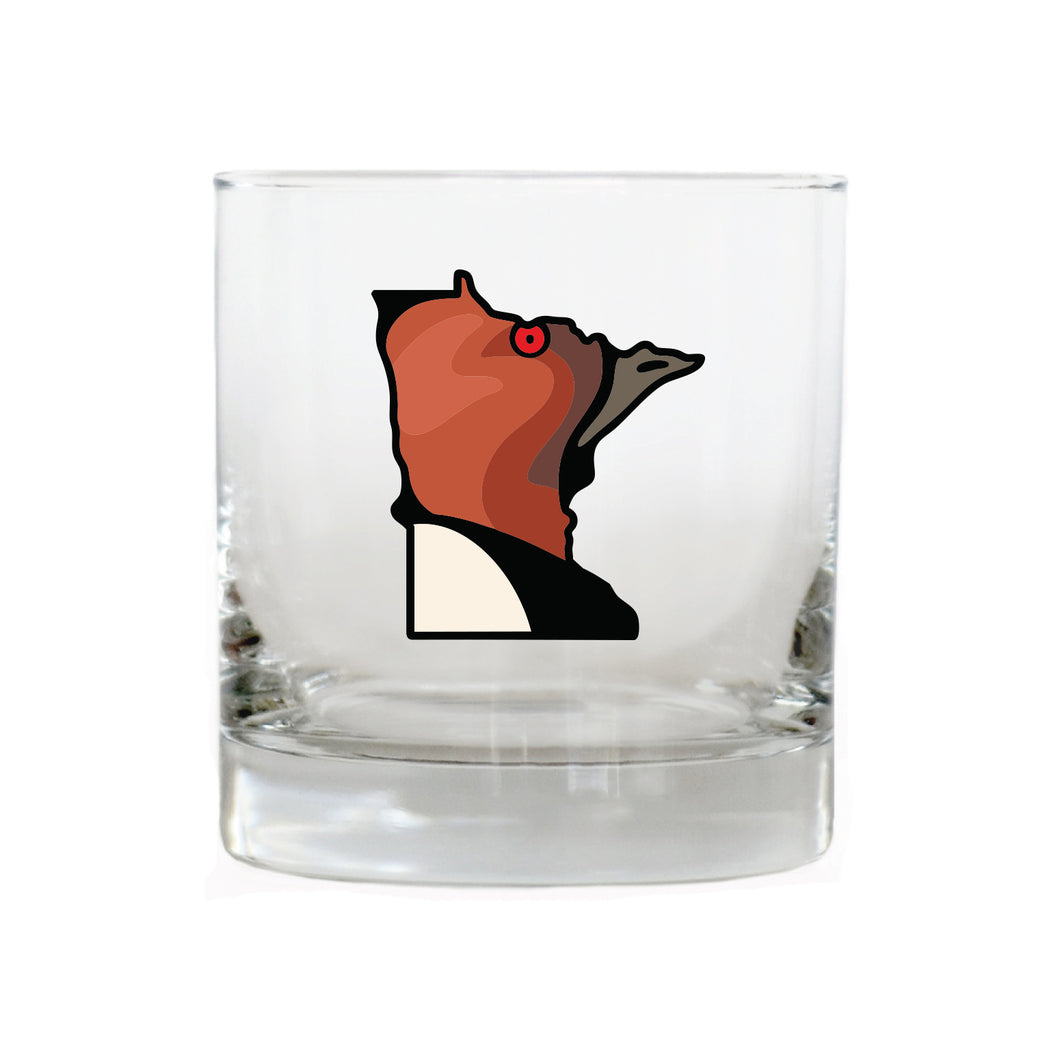 Minnesota Canvasback Whiskey Glass