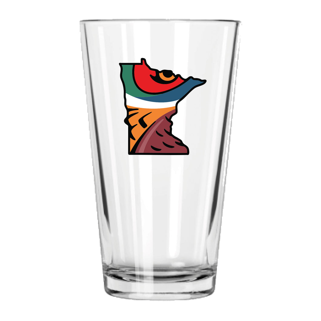 Minnesota Pheasant Pint Glass
