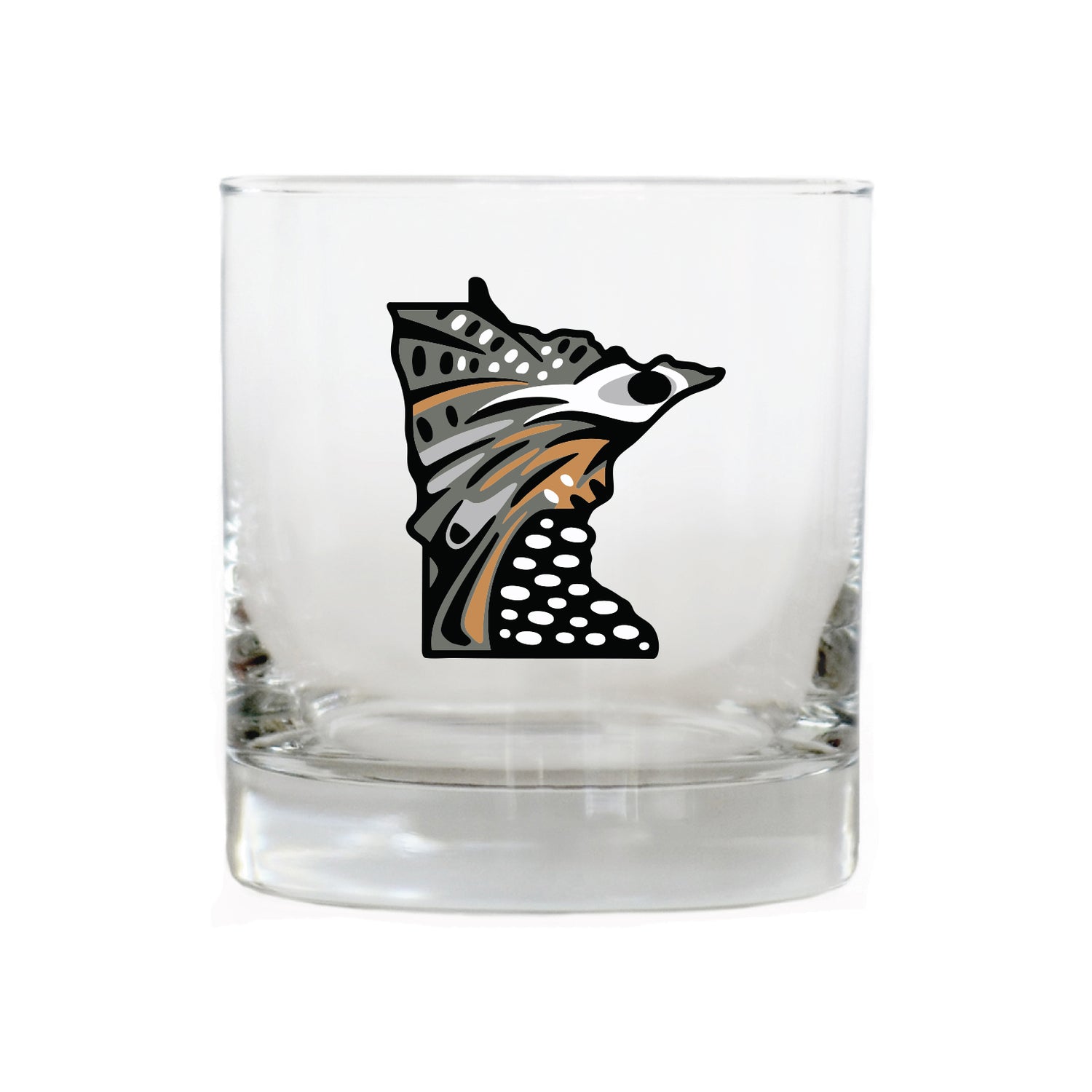 Minnesota Ruffed Grouse Whiskey Glass