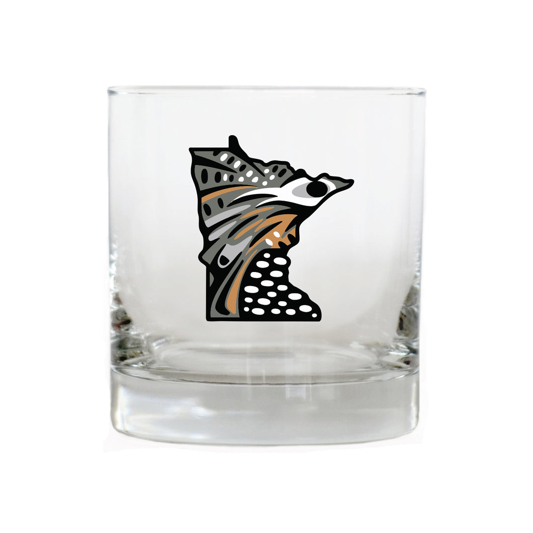 Minnesota Ruffed Grouse Whiskey Glass