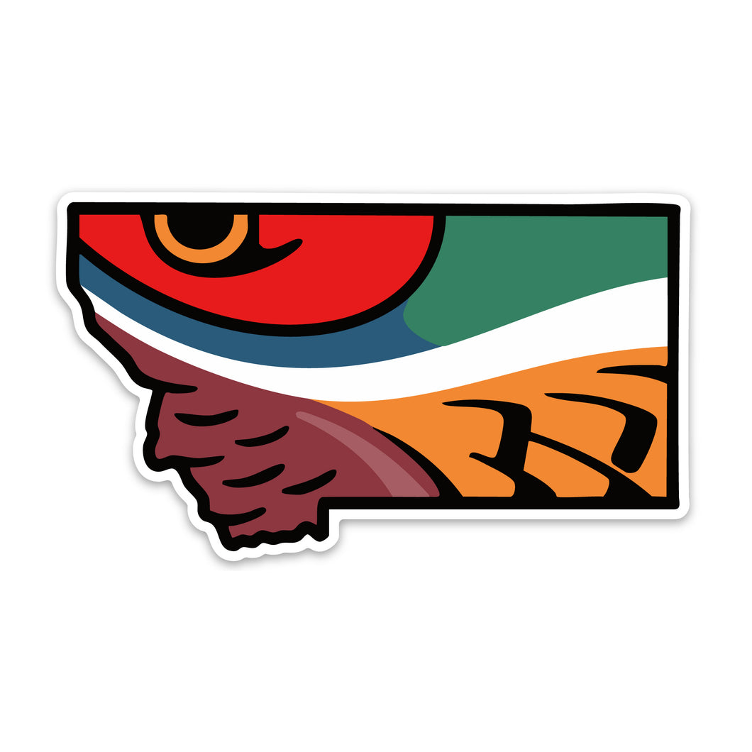 Montana Pheasant Decal Sticker