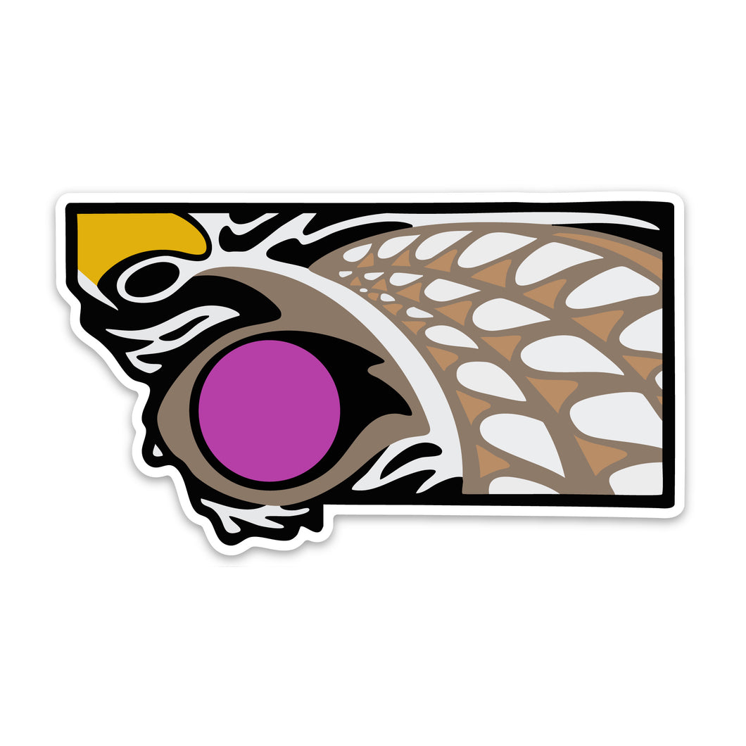 Montana Sharp-Tailed Grouse Decal Sticker