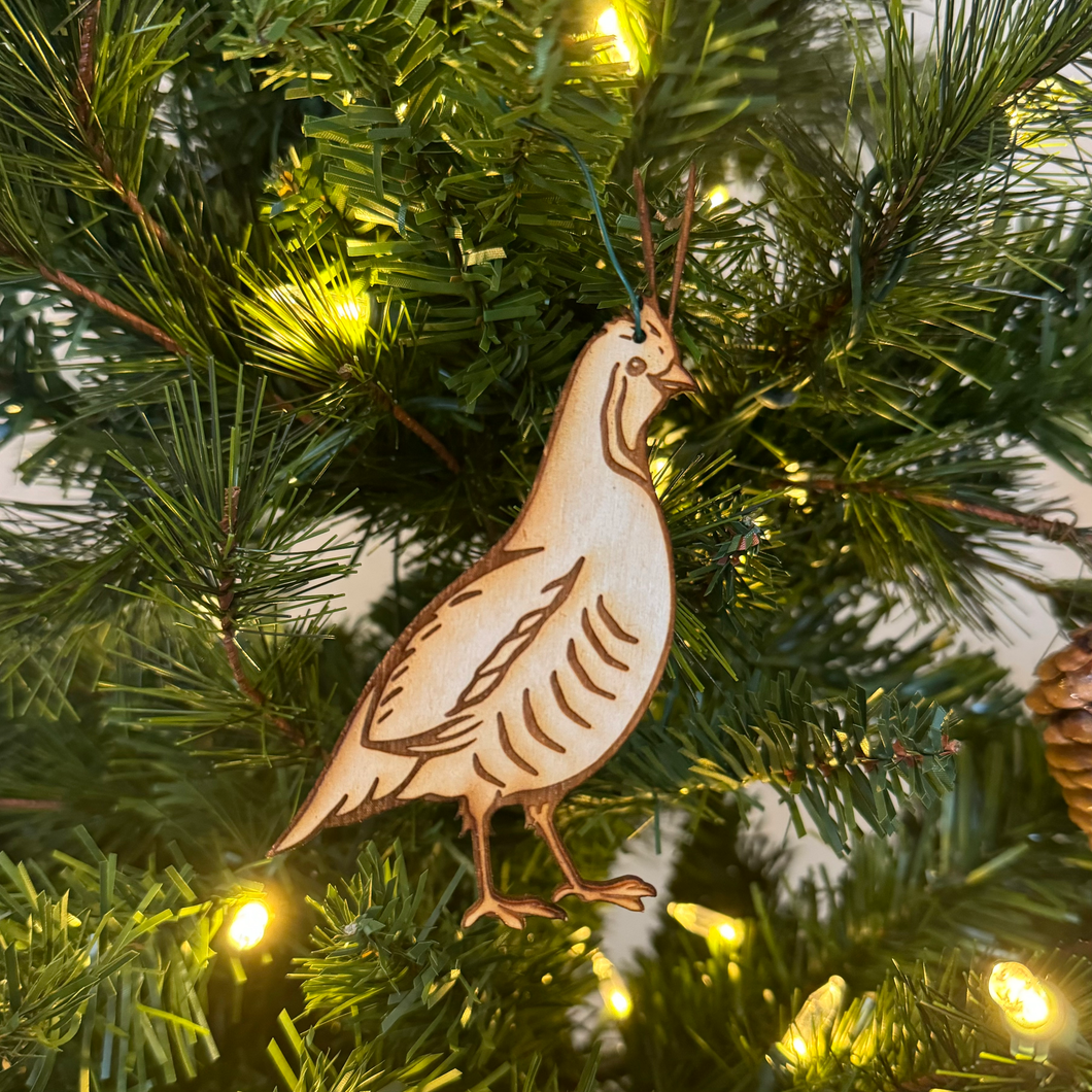 Mountain Quail Ornament