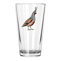 Mountain Quail Pint Glass
