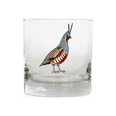 Mountain Quail Whiskey Glass