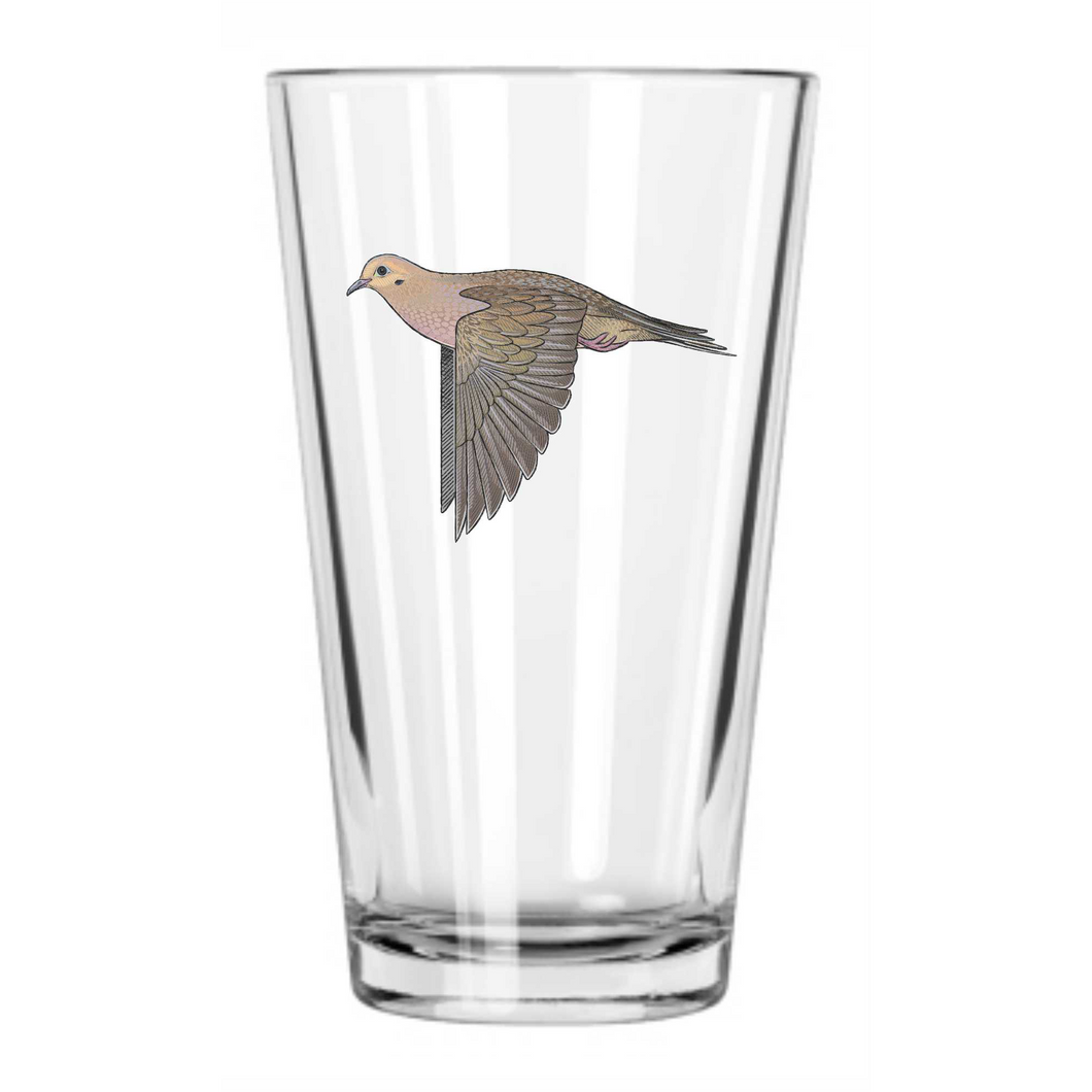 Mourning Dove Pint Glass