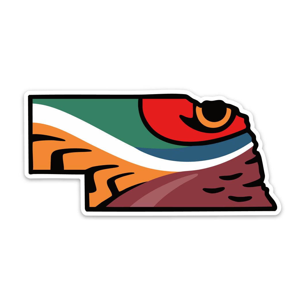 Nebraska Pheasant Decal Sticker