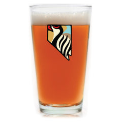 Nevada Chukar Pint Glass
