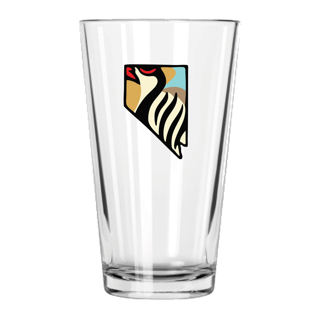 Nevada Chukar Pint Glass
