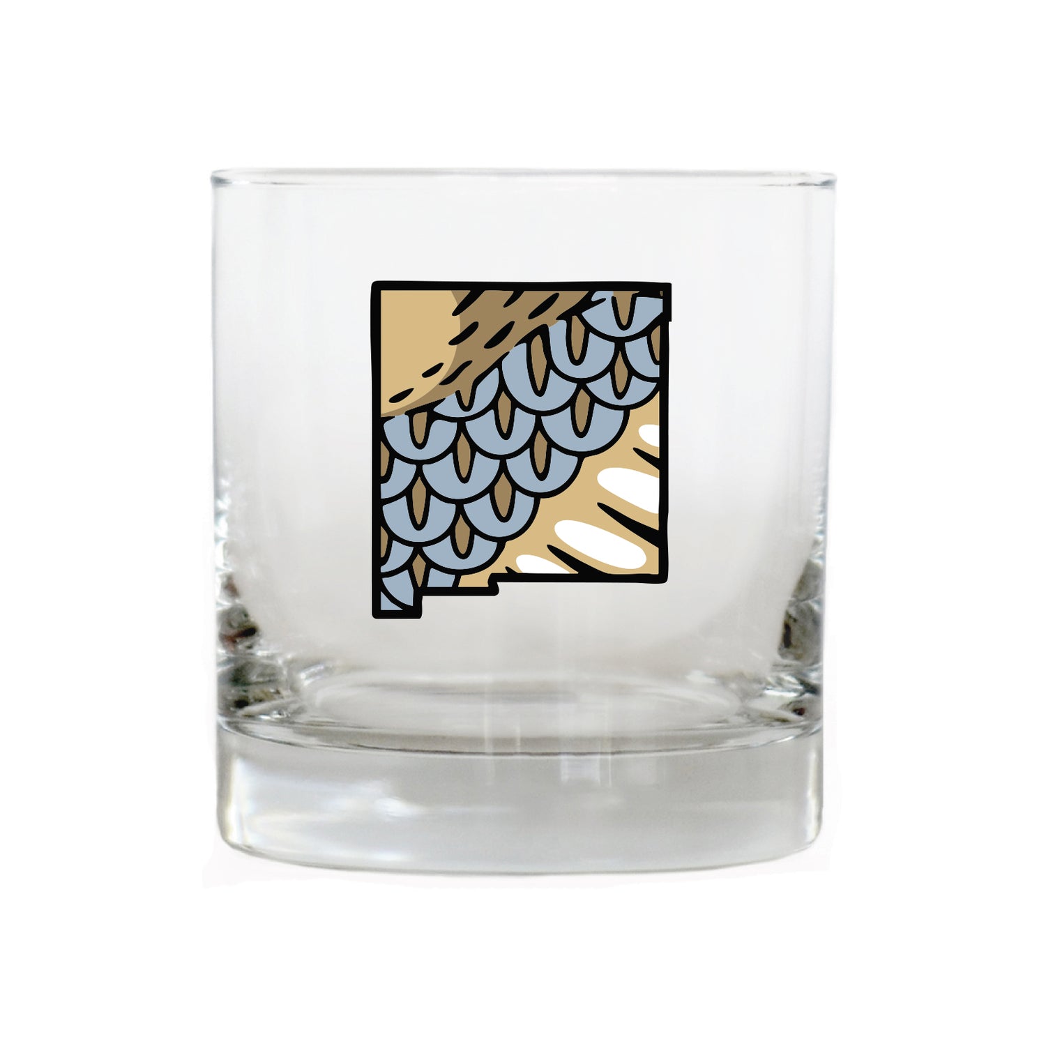 New Mexico Scaled Quail Whiskey Glass