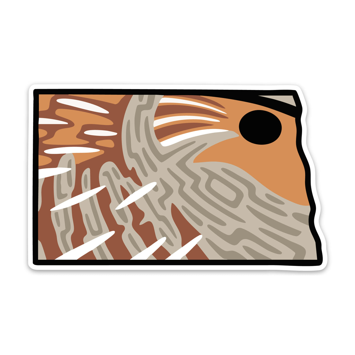North Dakota Hungarian Partridge Decal Sticker | Bird Dog of the Day