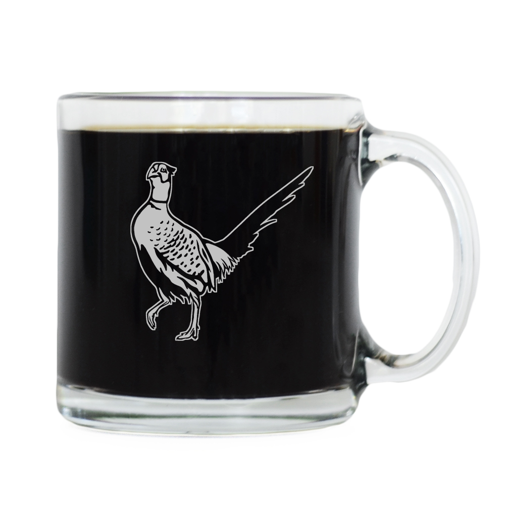 Pheasant Glass Coffee Mug