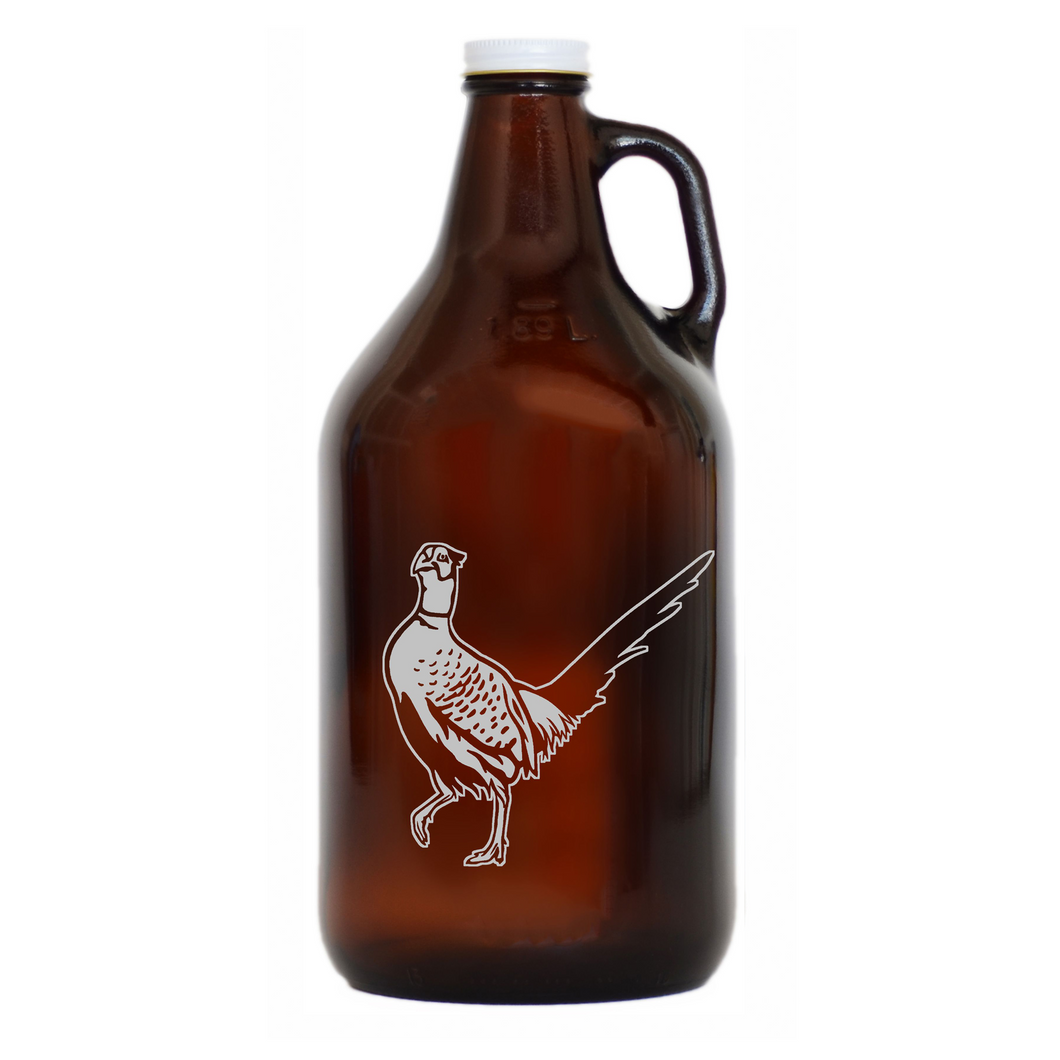 Pheasant Glass Growler