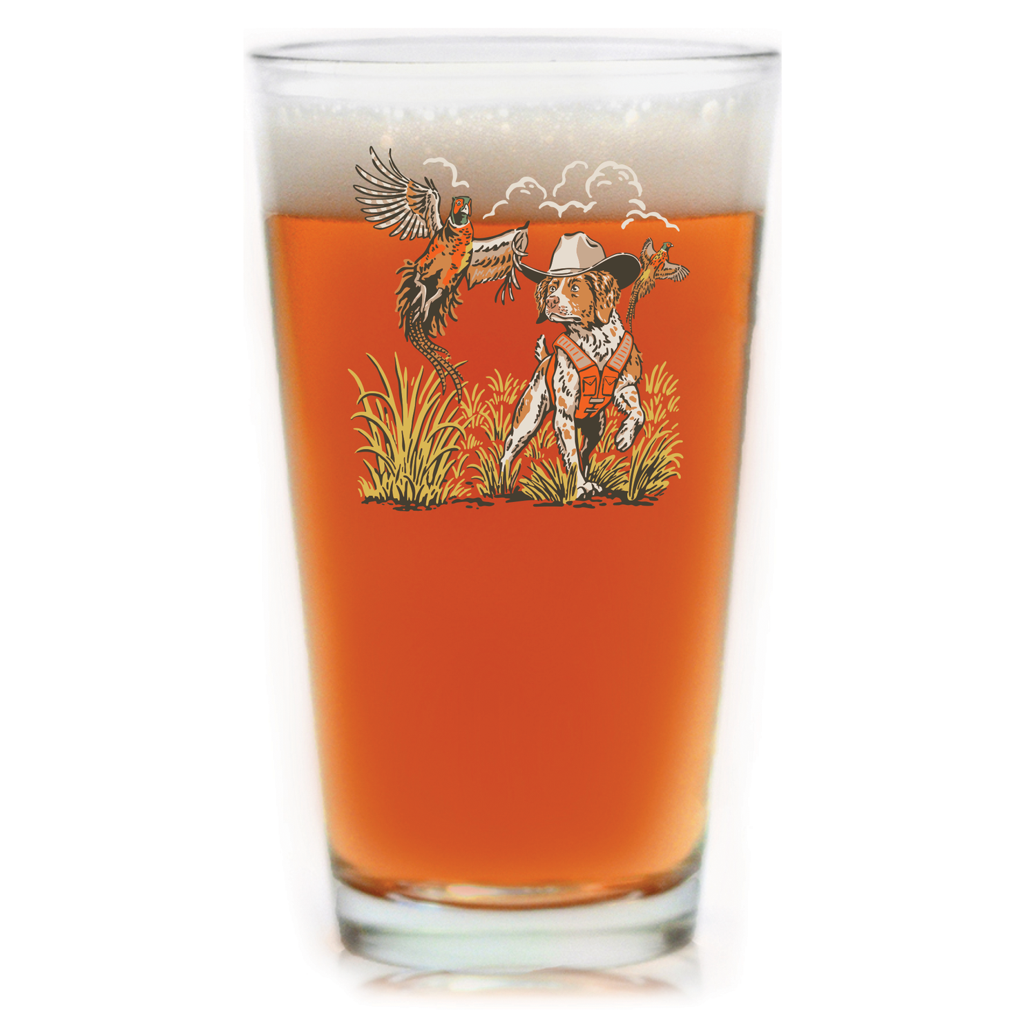 Pointing West Pint Glass
