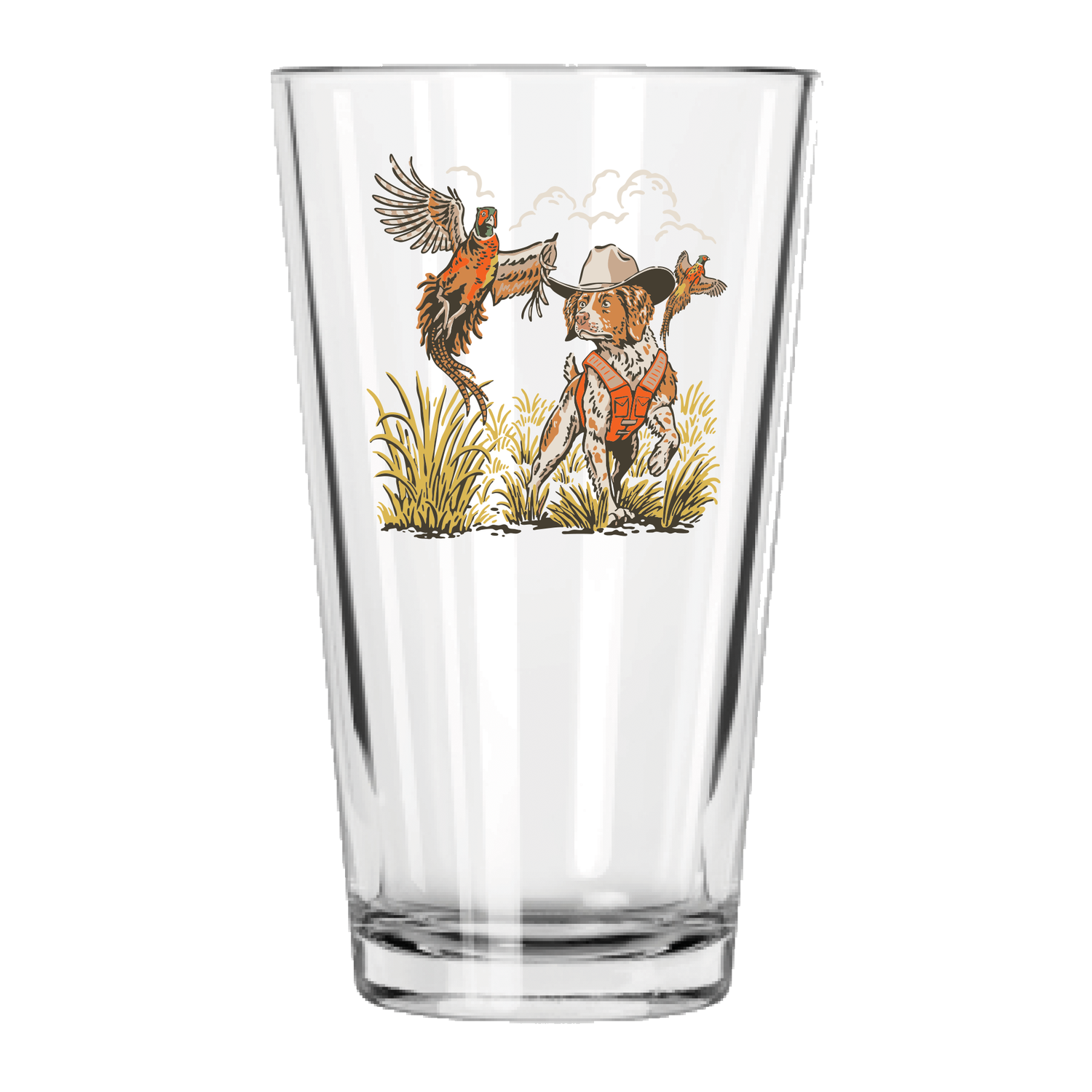 Pointing West Pint Glass