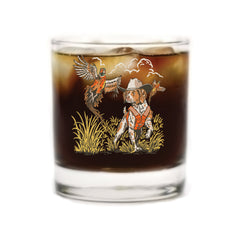 Pointing West Whiskey Glass
