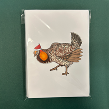 Load image into Gallery viewer, Prairie Chicken Christmas Cards - Set of 12
