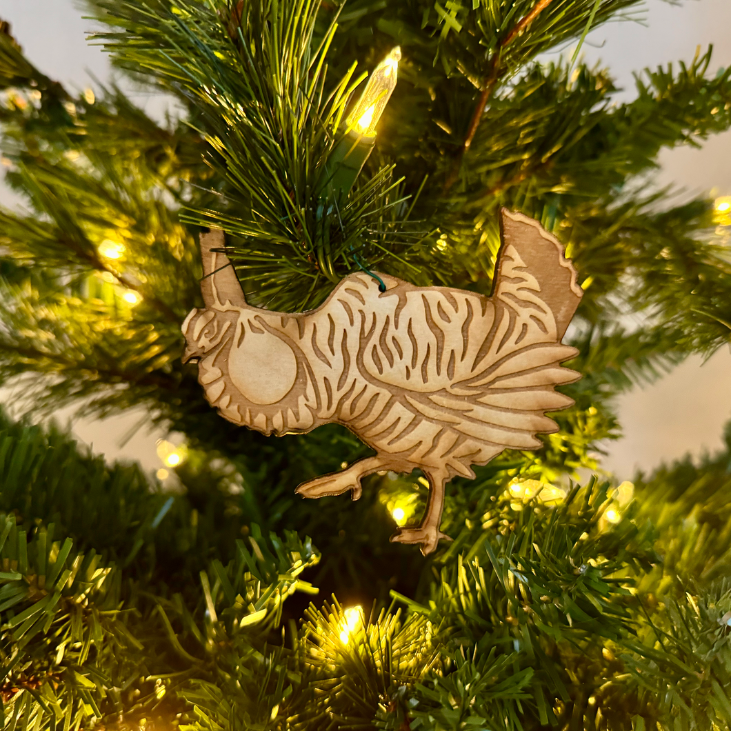 Prairie Chicken Ornament