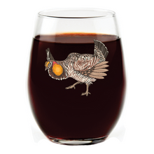 Load image into Gallery viewer, Prairie Chicken Stemless Wine Glass
