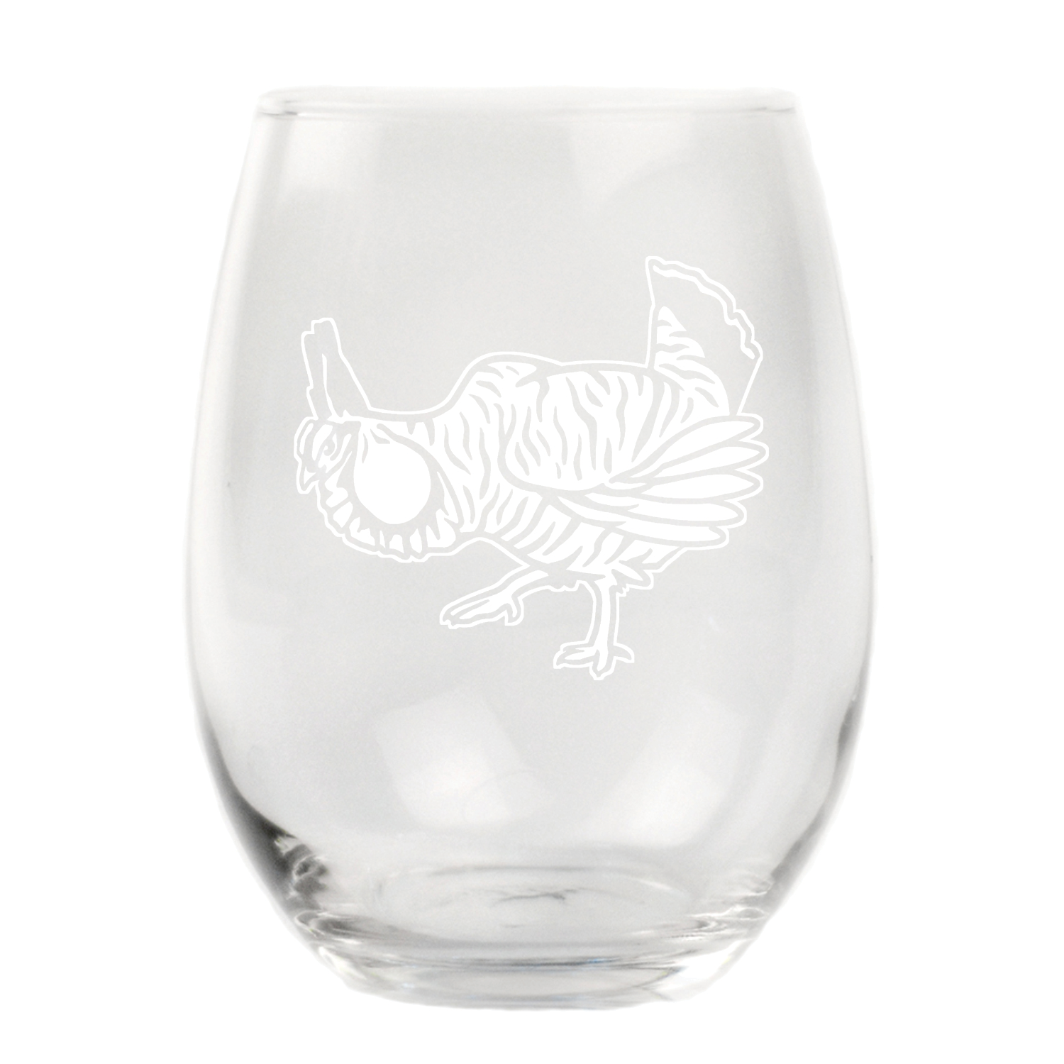 Prairie Chicken Stemless Wine Glass