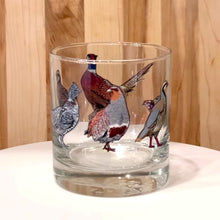 Load and play video in Gallery viewer, Upland Gamebirds Whiskey Glass
