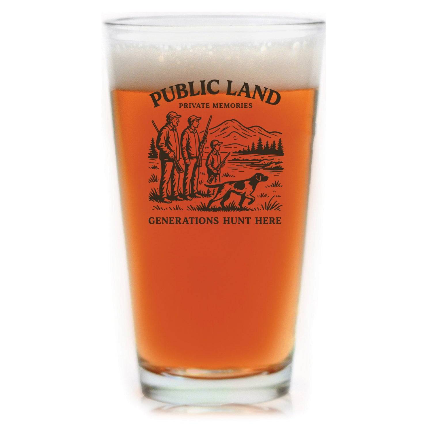 Public Land Pint Glass