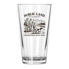 Public Land Pint Glass