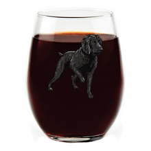 Load image into Gallery viewer, Pudelpointer Stemless Wine Glass
