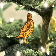 Quail Call Ornament