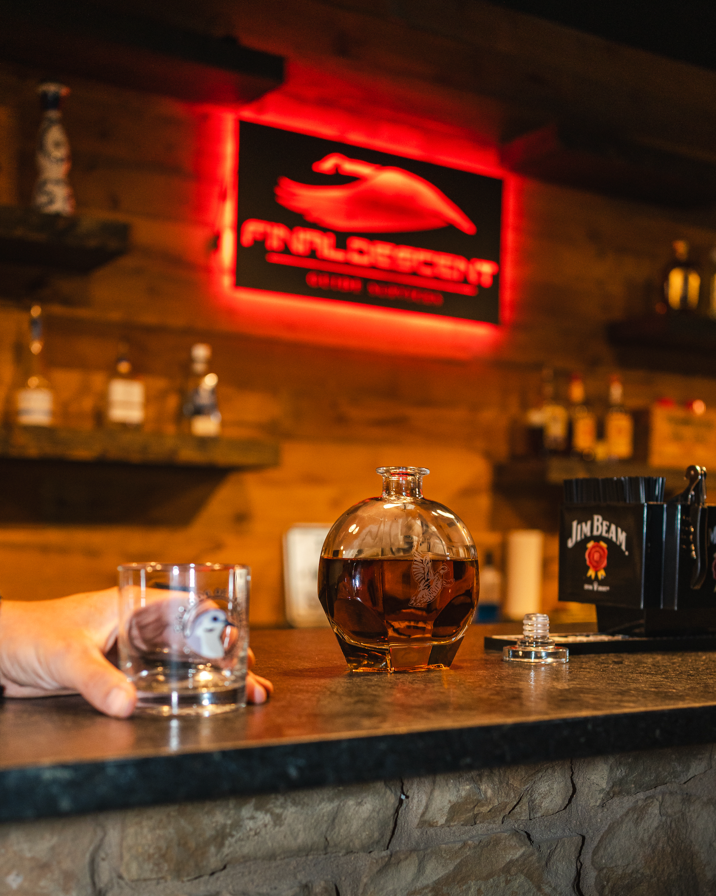 Bobwhite Quail Whiskey Decanter