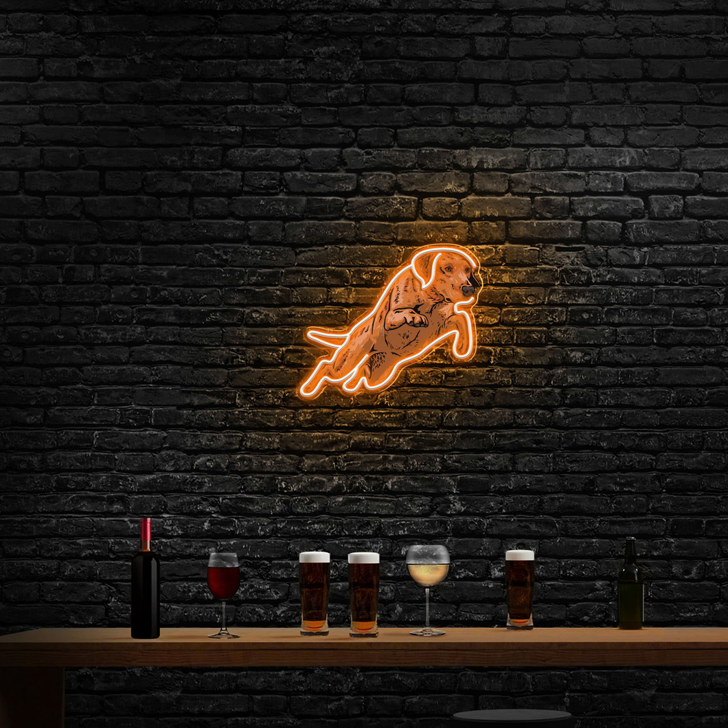 Red Lab Neon Sign