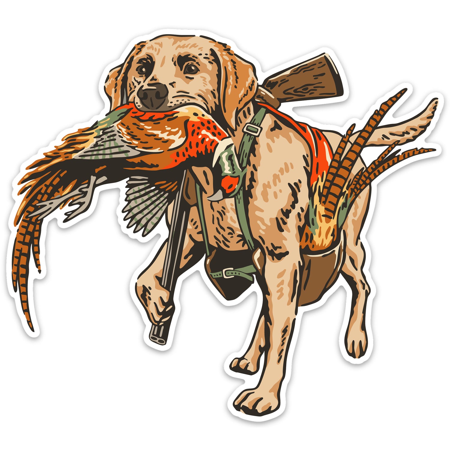 Rooster Retriever Decal Sticker