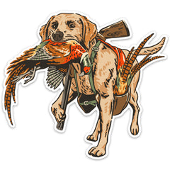 Rooster Retriever Decal Sticker