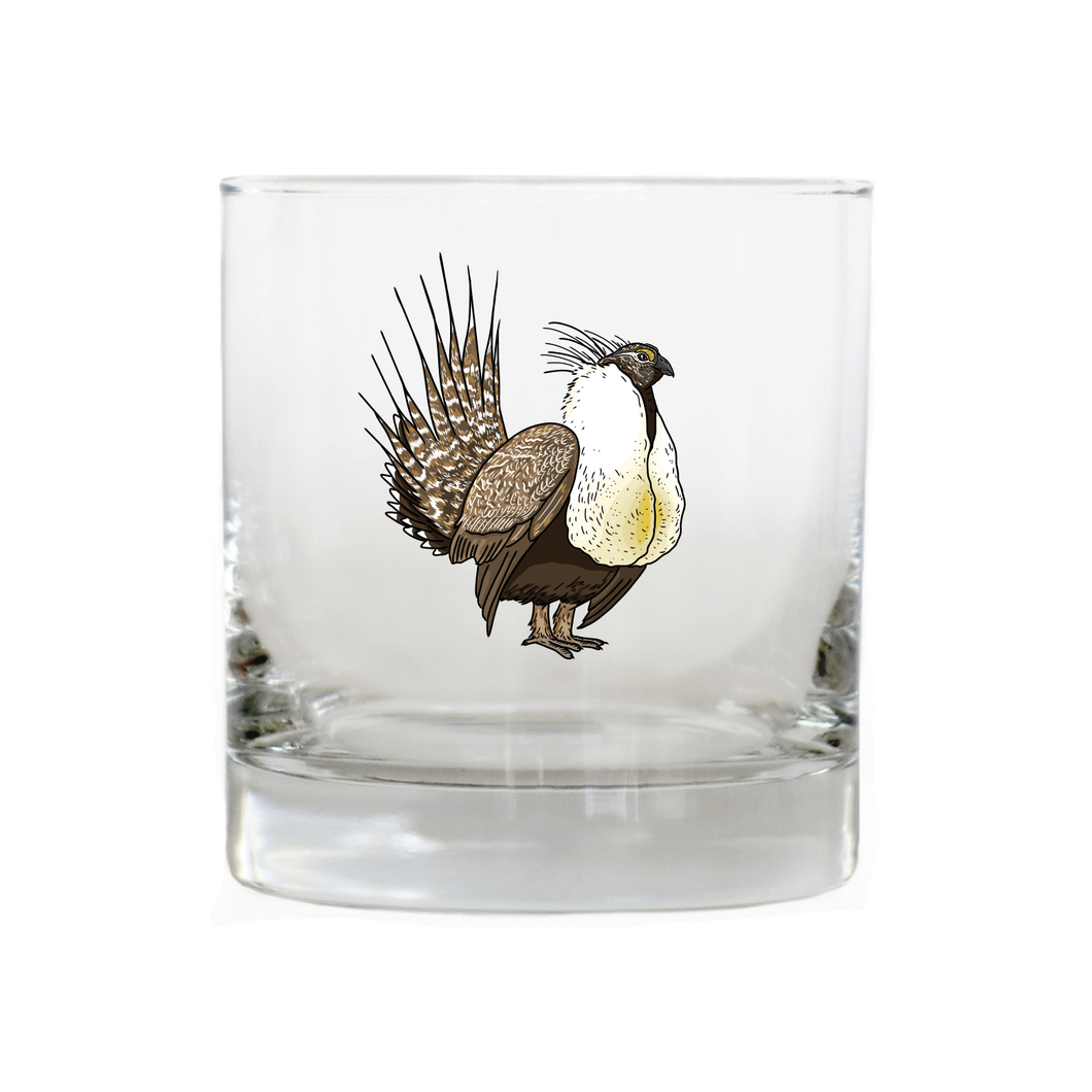 Sage Grouse Whiskey Glass