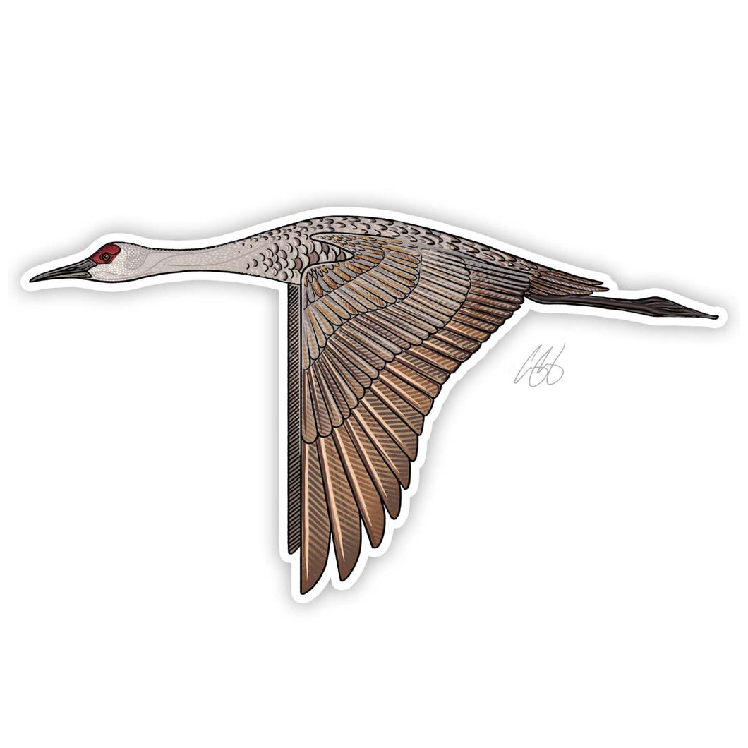 Sandhill Crane Decal Sticker