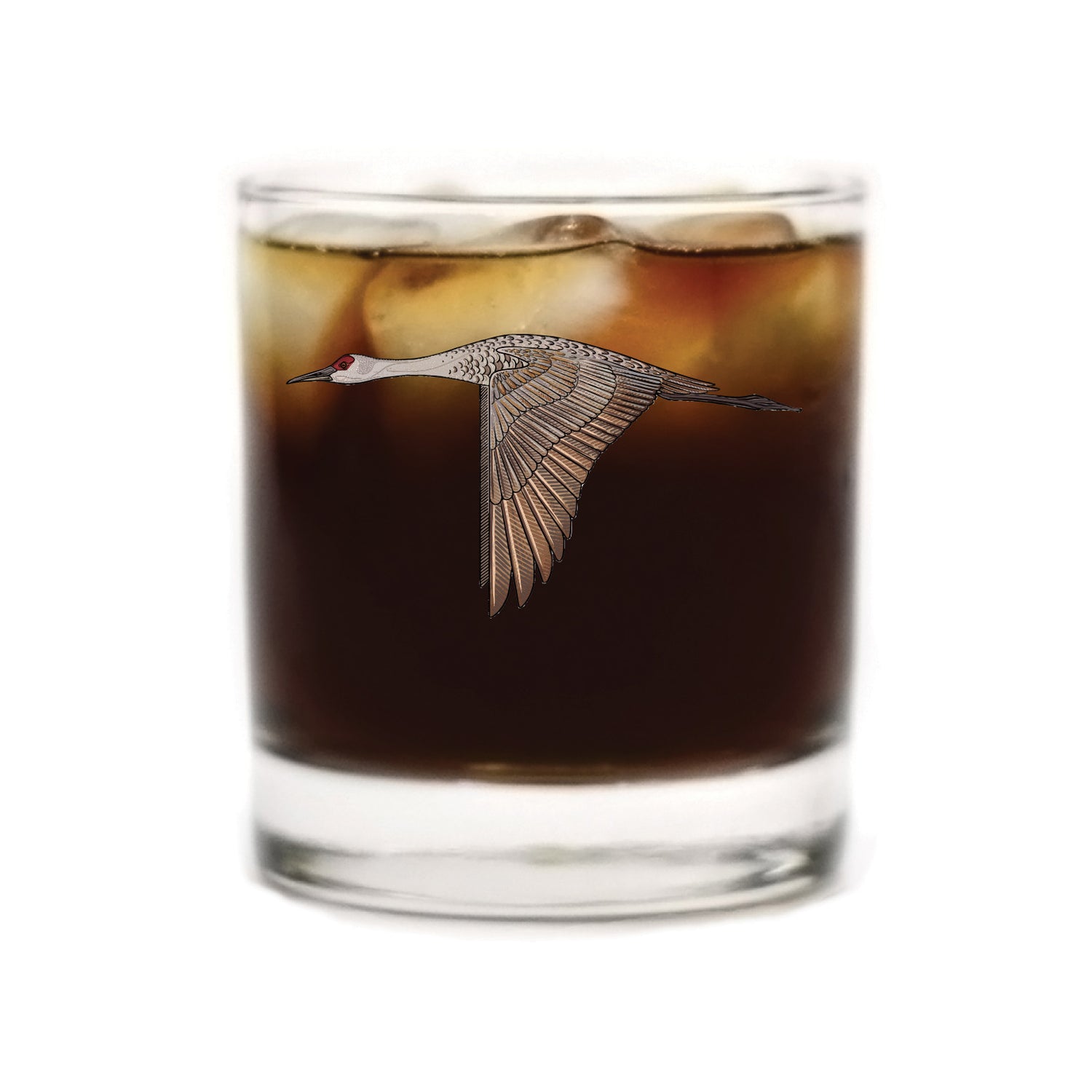 Sandhill Crane Whiskey Glass