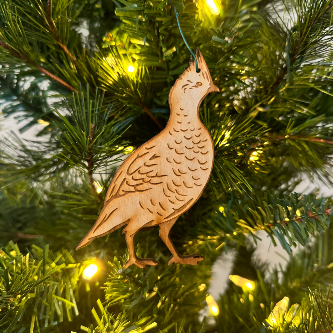 Scaled Quail Ornament