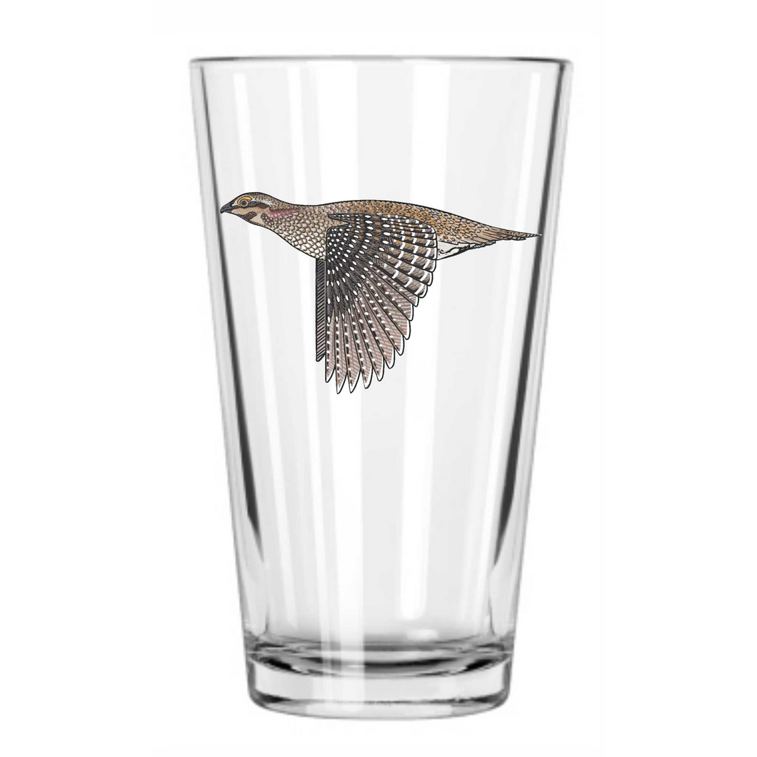 Sharp-Tailed Grouse Pint Glass
