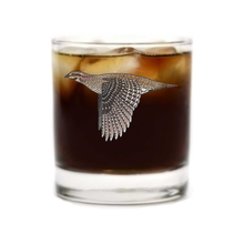 Load image into Gallery viewer, Sharp-tailed Grouse Whiskey Glass
