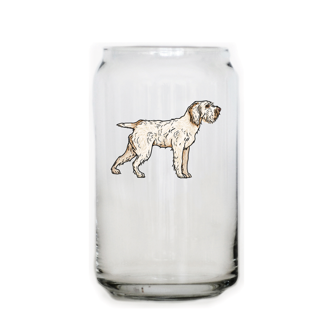 Spinone Italiano Beer Can Glass