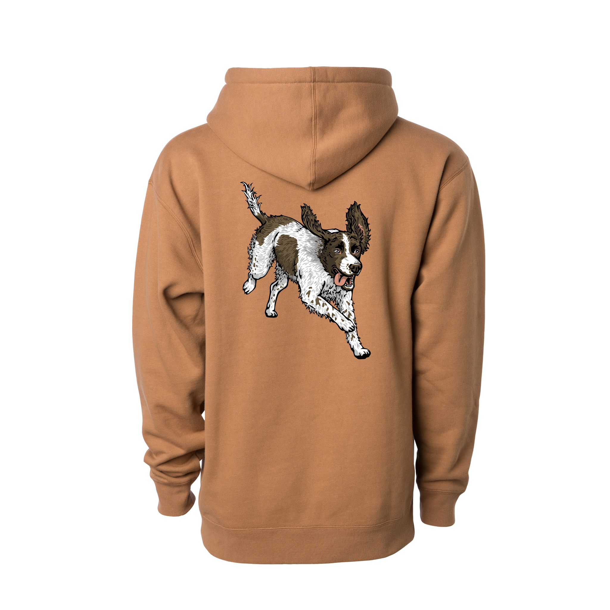 SIIILON シーロン T03 Old dog club hoodie springer-spaniel-brown-hoodie-