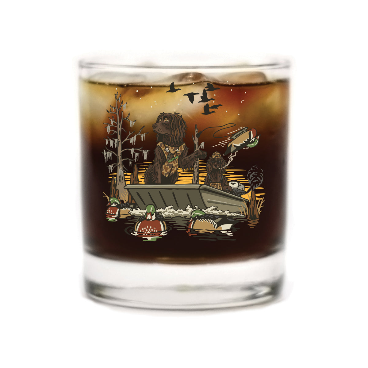 Swamp Dogs Whiskey Glass